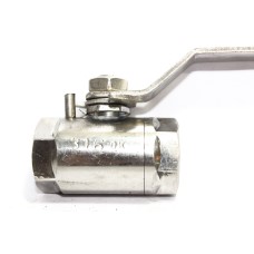 SS Ball Valve Round Solid Body Heavy Duty Stainless Steel 304